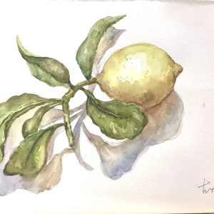 [檸檬] 夢心大師作品60 - 水彩畫 | 風景畫 | 香港觀塘畫室 | 繪畫課程 | 夢心藝術畫室 | 香港畫家 | 古燦雄