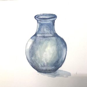 [花瓶] 夢心大師作品61 - 水彩畫 | 風景畫 | 香港觀塘畫室 | 繪畫課程 | 夢心藝術畫室 | 香港畫家 | 古燦雄